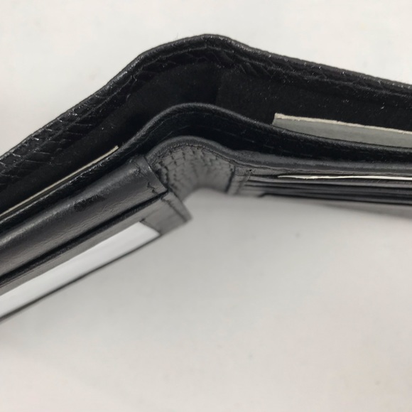 NWT Bijoux Turner Black Leather Men’s Wallet - Picture 5 of 6